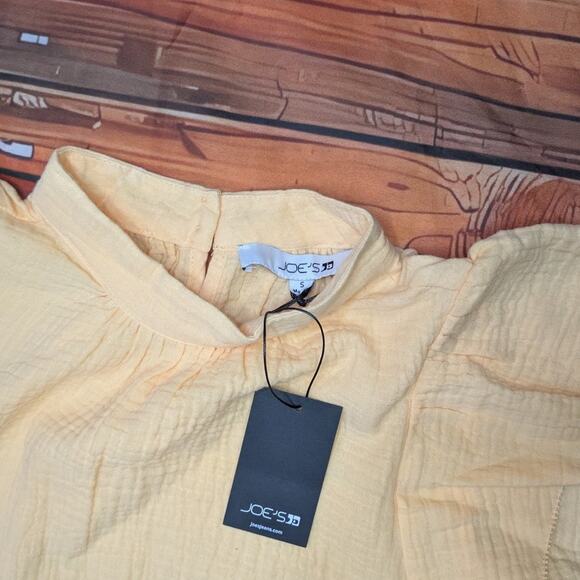 JOE'S JEANS Gauze Flutter Sleeve Apricot Top Size S - Picture 4 of 6